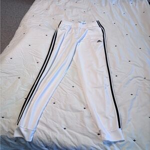 NWT Adidas WhiteTrack Pants with Black Accents